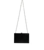 Dolce &amp; Gabbana Black Leather Silver Frame Clutch Mini Crossbody Bag