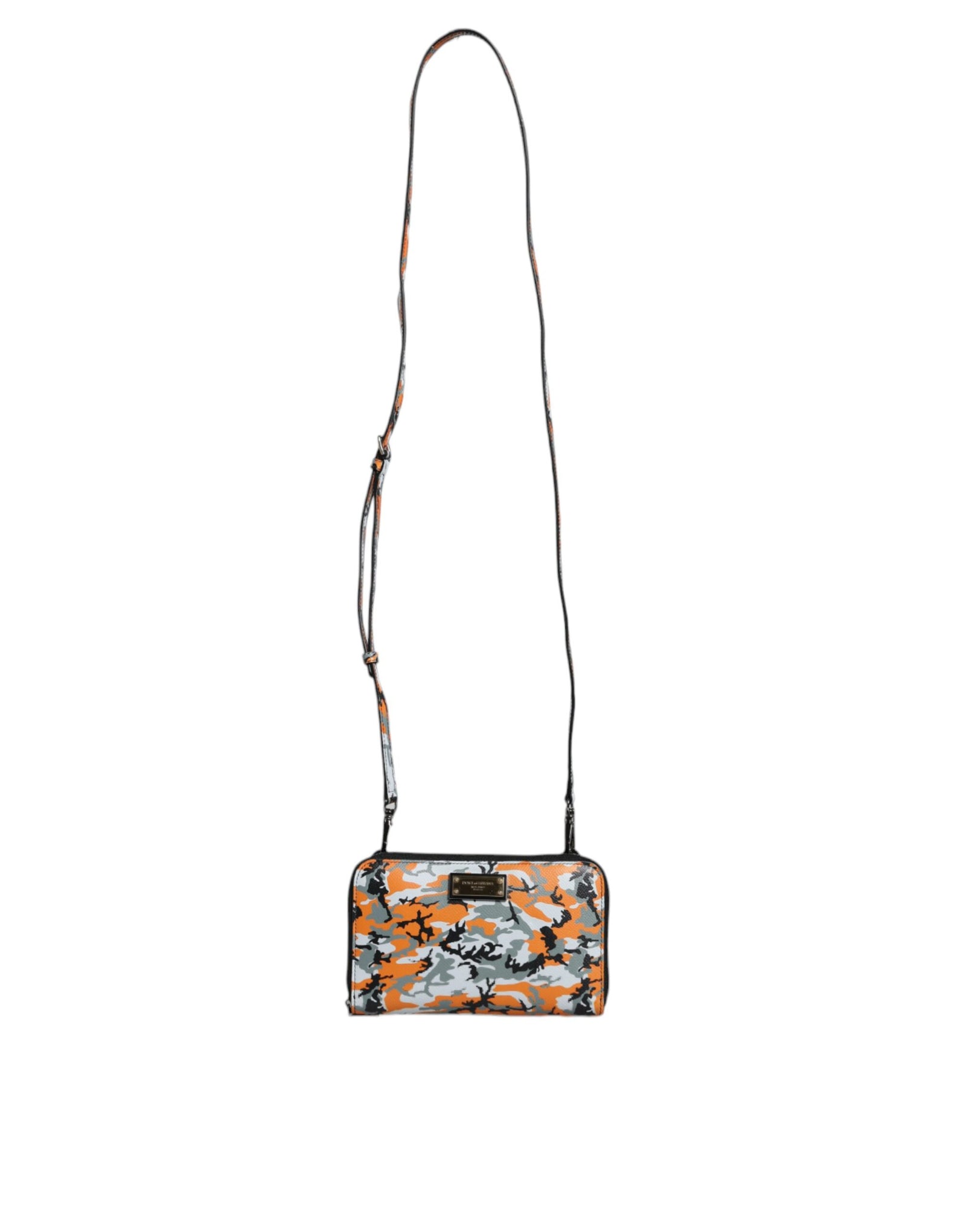 Dolce &amp; Gabbana Multicolor Camouflage Leather Purse Cross Body Bag