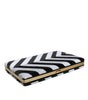 Dolce & Gabbana Black White Gold Frame Clutch Evening Party Purse Bag