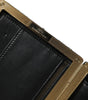 Dolce & Gabbana Black White Gold Frame Clutch Evening Party Purse Bag