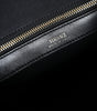 Sac fourre-tout à bandoulière en toile et cuir noir avec logo Versace