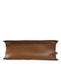 Versace Brown Top Handle Jacquard Leather Logo Crossbody Tote Bag