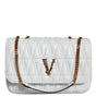 Versace White Mini Nappa Leather Crossbody Shoulder Bag