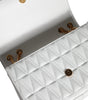 Versace White Mini Nappa Leather Crossbody Shoulder Bag