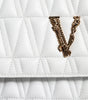 Versace White Mini Nappa Leather Crossbody Shoulder Bag