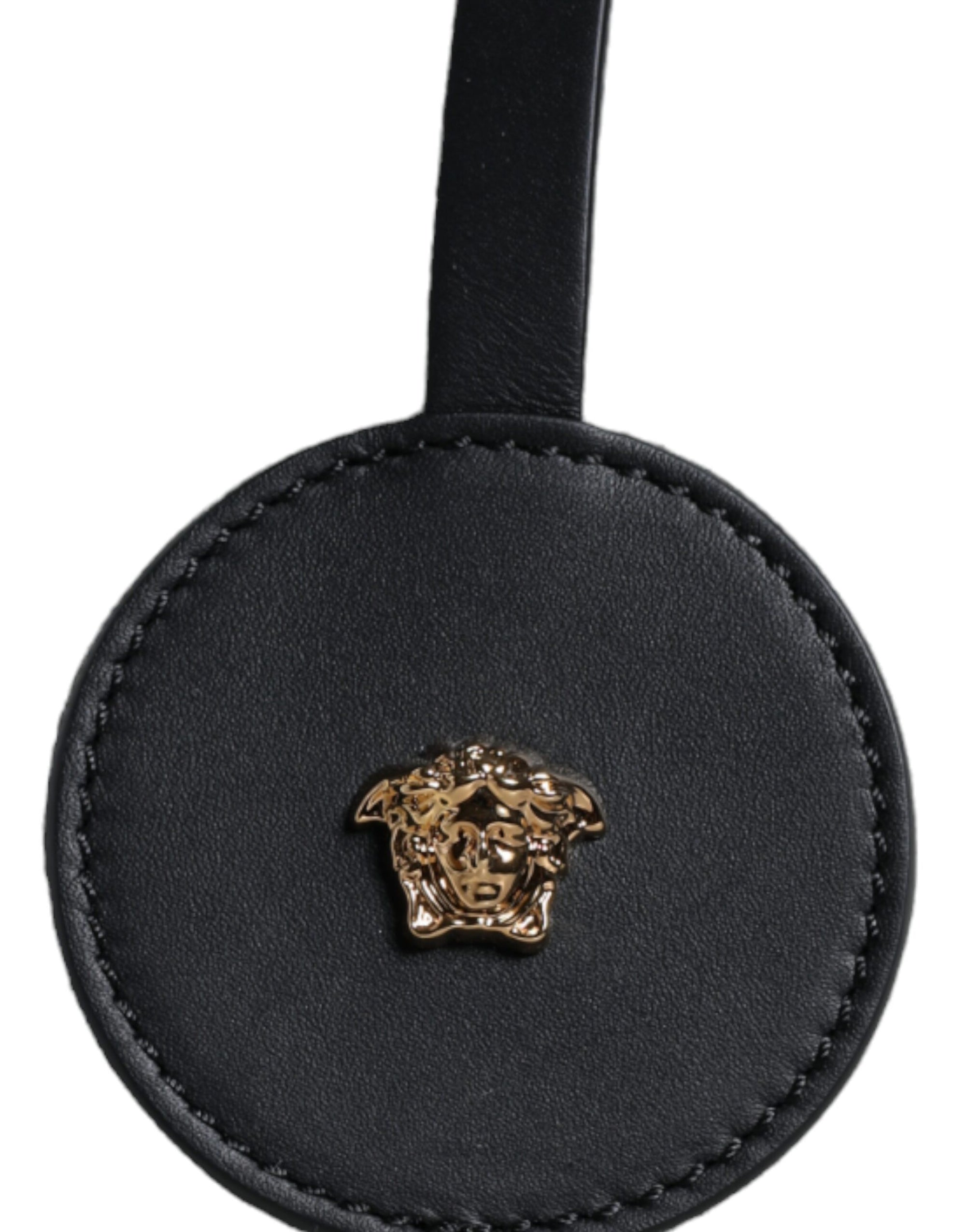 Sac fourre-tout à bandoulière en toile et cuir blanc avec logo Versace