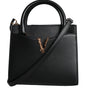 Versace Black Small Leather TopHandle Shoulder Crossbody Bag
