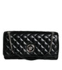 Versace Black Quilted Lambskin Leather Crossbody Shoulder Bag