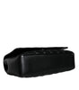Versace Black Quilted Lambskin Leather Crossbody Shoulder Bag