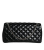 Versace Black Quilted Lambskin Leather Crossbody Shoulder Bag