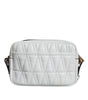 Versace White Quilted Nappa Leather Crossbody Shoulder Bag