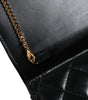 Versace Black Quilted Nappa Leather Crossbody Shoulder Bag