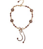 Dolce & Gabbana Gold Tone Brass Crystal Embellished Belt