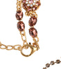 Dolce & Gabbana Gold Tone Brass Crystal Embellished Belt