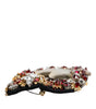 Broche Dolce &amp; Gabbana en laiton doré ornée de cristaux Sacré-Cœur