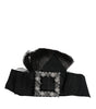 Dolce & Gabbana Black Hair Parrucchiera Crystal Headband Diadem