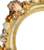 Dolce & Gabbana Gold Leather Floral Crystal Angel Headset Headphones