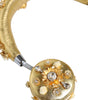 Dolce & Gabbana Gold Leather Floral Crystal Angel Headset Headphones