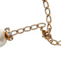 Collier Dolce &amp; Gabbana en or avec perles et cristaux blancs
