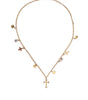 Collier Dolce & Gabbana avec pendentif croix religieuse en laiton doré