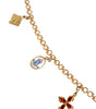 Collier Dolce & Gabbana avec pendentif croix religieuse en laiton doré