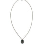 Collier Dolce &amp; Gabbana en argent sterling 925 avec pendentif en forme de barre et logo