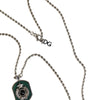Collier Dolce &amp; Gabbana en argent sterling 925 avec pendentif en forme de barre et logo