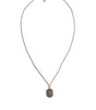 Collier Dolce &amp; Gabbana en argent sterling 925 avec pendentif en forme de barre et logo