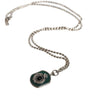 Collier Dolce &amp; Gabbana en argent sterling 925 avec pendentif en forme de barre et logo