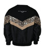 Dolce &amp; Gabbana Black Leopard Crew Neck Sweatshirt Sweater