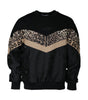 Dolce &amp; Gabbana Black Leopard Crew Neck Sweatshirt Sweater