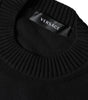Versace Black Medusa Embroidery Crew Neck Pullover Sweater