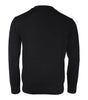 Versace Black Medusa Embroidery Crew Neck Pullover Sweater