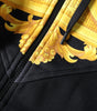 Sweat à capuche zippé en coton noir à imprimé Medusa Versace