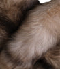 Dolce & Gabbana Brown Frost Fox Fur Neck Warmer Winter Scarf
