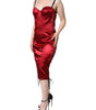 Dolce & Gabbana Red Bustier Corset Lace Bodycon Midi Dress