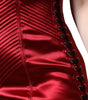 Dolce & Gabbana Red Bustier Corset Lace Bodycon Midi Dress