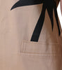 Moschino Beige Cotton Short Sleeve Knee Length Dress