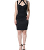 Dolce & Gabbana Black Cut Out Sleeveless Bodycon Mini Dress