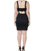 Dolce & Gabbana Black Cut Out Sleeveless Bodycon Mini Dress