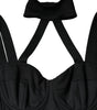 Dolce & Gabbana Black Cut Out Sleeveless Bodycon Mini Dress