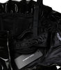 Dolce & Gabbana Black Polyester Ruched Coated Mini Dress