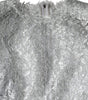 Dolce & Gabbana Silver Floral Lace Bodycon Sheath Midi Dress