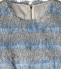 Dolce & Gabbana Light Blue Silver Jacquard A-line Midi Dress
