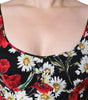 Dolce & Gabbana Black Floral Silk Sleeveless Long Gown Dress