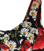 Dolce & Gabbana Black Floral Silk Sleeveless Long Gown Dress