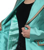 Veste blazer à simple boutonnage vert métallisé Dolce & Gabbana