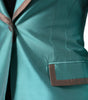 Veste blazer à simple boutonnage vert métallisé Dolce & Gabbana