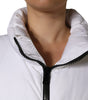 Dolce & Gabbana White Puffer Quilted Full Zip Coat Jacket