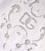 Dolce & Gabbana White Viscose Floral Cut Out Cardigan Sweater